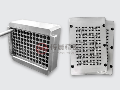 医疗耗材模具配件-生物实验室专用96孔384孔PCR板平面凸面透明半裙无裙边pcr板